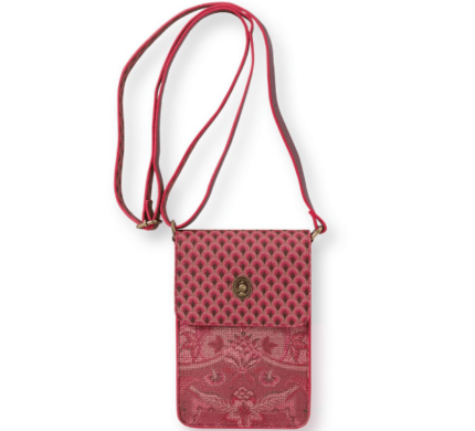 Pip Studio Phone Bag Kyoto Festival Dark Pink 13x20x4.7cm
