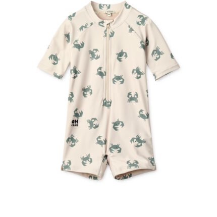 Liewood Max Printed Shortsleeve Swim Jumpsuit Crab / Sandy