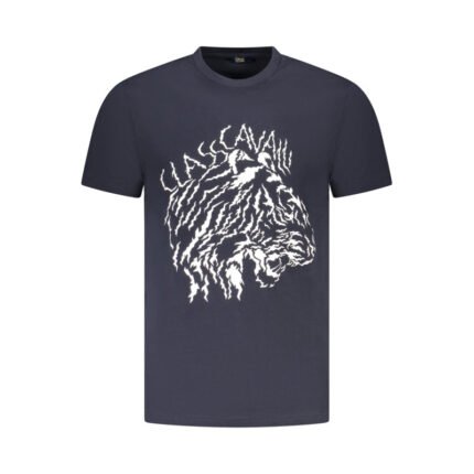 CAVALLI CLASS T-shirt met luipaardprint Navy/Donkerblauw
