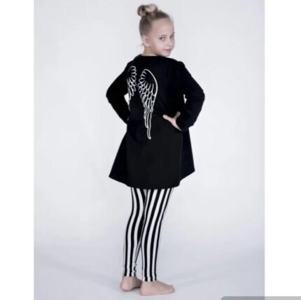 STILIAUS DETALE kinderlegging  Gestreept - zwart/wit